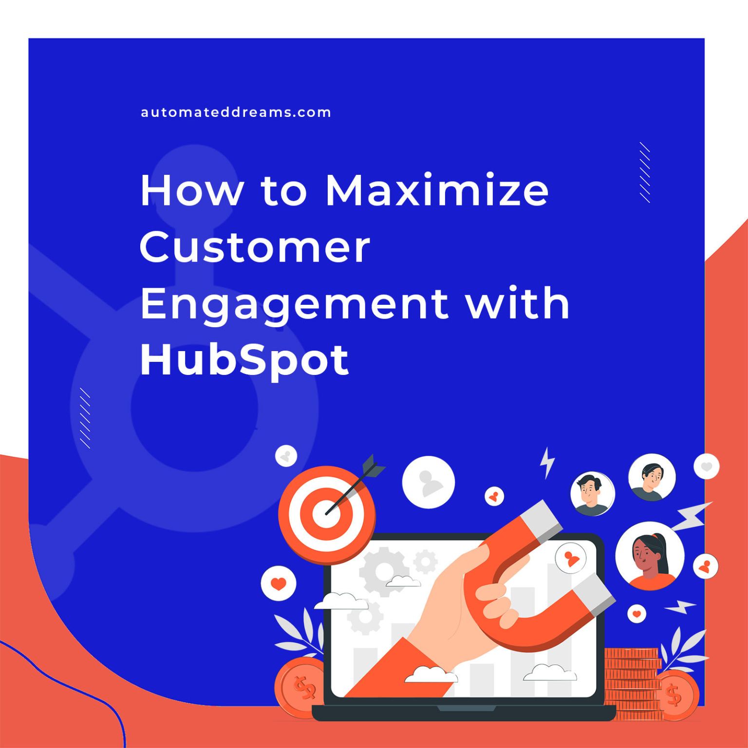 HubSpot customer engagement post creative